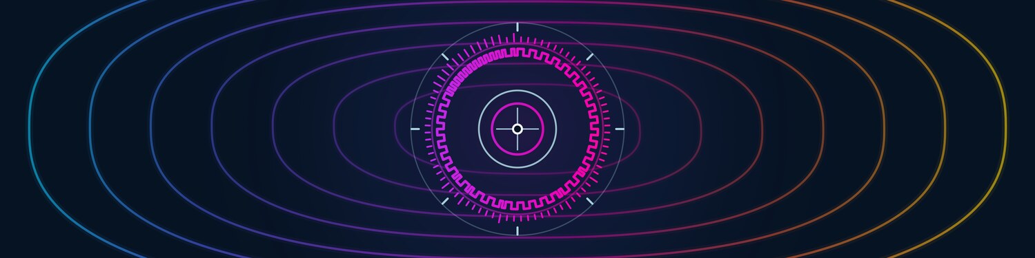 A biphase-mark LTC frame arranged as a circular timecode dial in the Holly Timecode color palette.